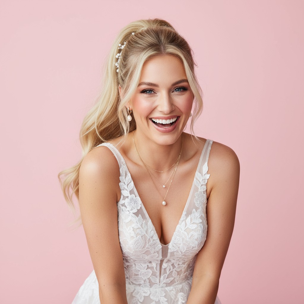 Wedding High Ponytail Ideas